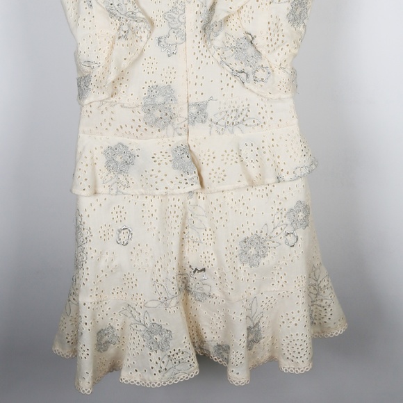 NWT Love Sam Ivory Eyelet Dress with Embroidery - Picture 7 of 8